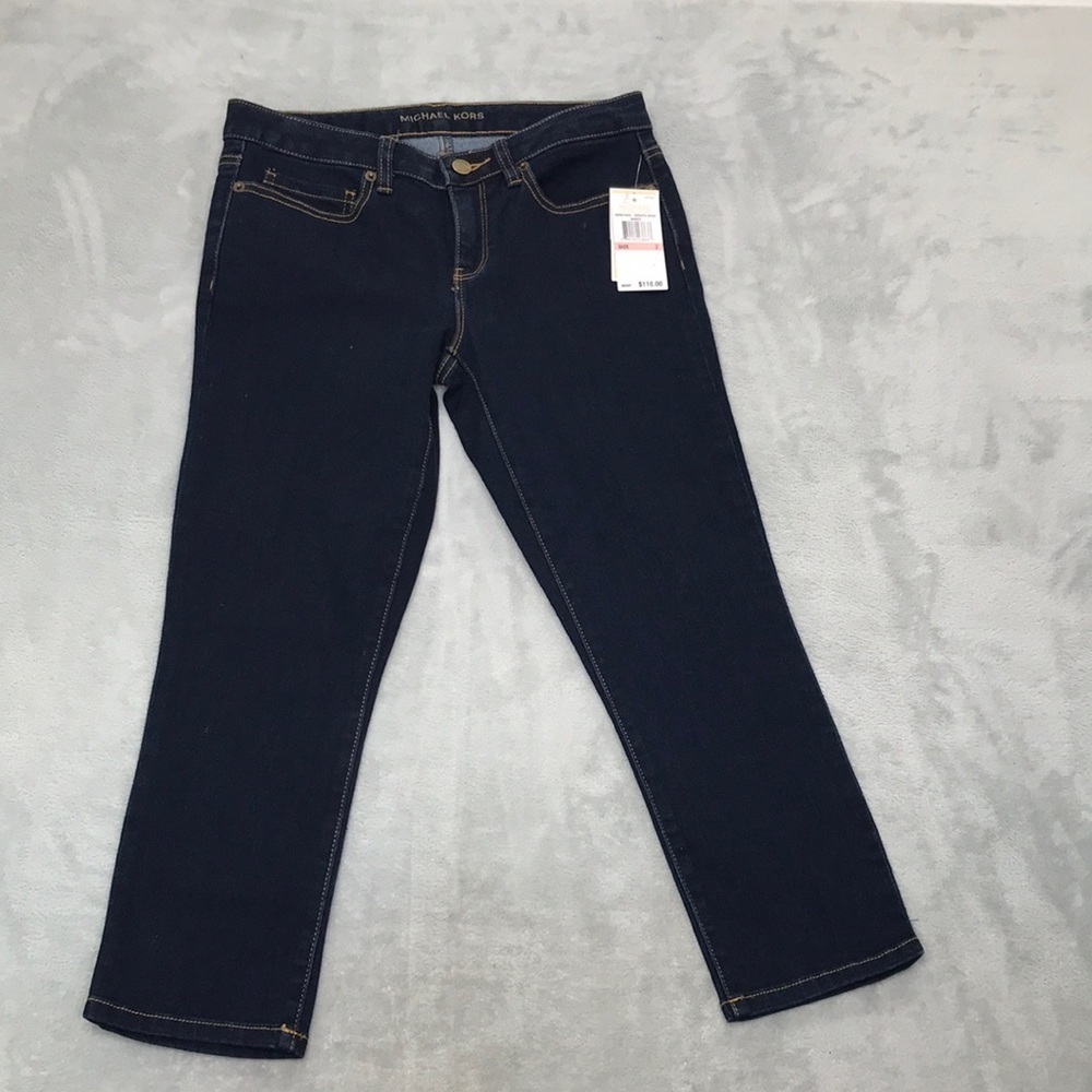 Michael Micheal Kors Dark Wash Ankle Jeans Size 2 New